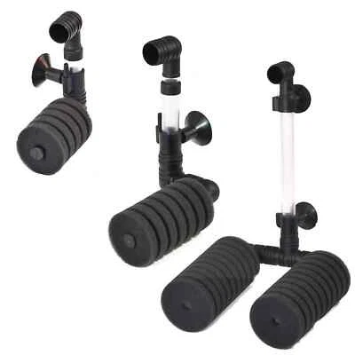 Happet Aquarium Schwammfilter U-Jet Serie, Biofilter Filter Luftheber