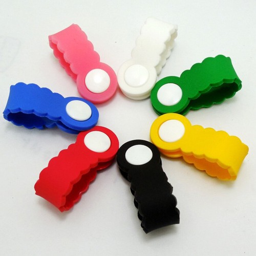 12 Pcs 1 Set Flexible Earphone Clips Stylish Power Cord Organizers (Colorful) - Afbeelding 3 van 12