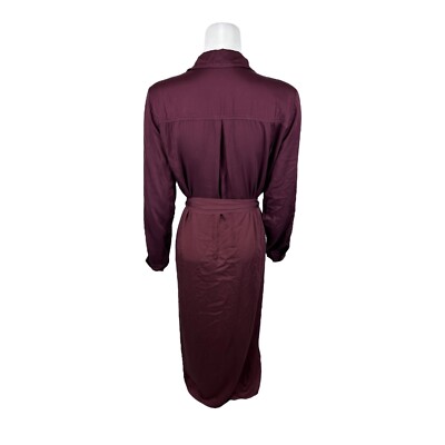 purple midi shirt dress Lila Midi Shirt Dress