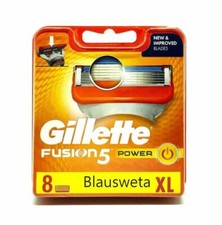 8 lamette da barba Gillette Fusion5 Power in confezione originale