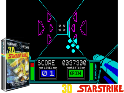 Sinclair ZX Spectrum 48K Game - 3D STARSTRIKE - Realtime - Tested