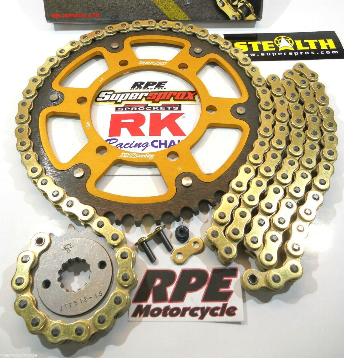 2007-2018 ZX6R NINJA SUPERSPROX GOLD RK ZXW 520 QA 15/43