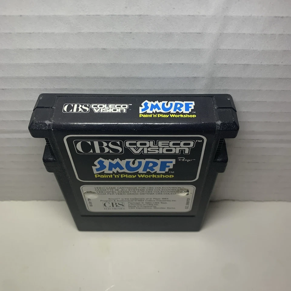 Coleco Vision Smurf Paint N And & Play Workshop Colecovision 1984 - Authentic - Image 2 of 4