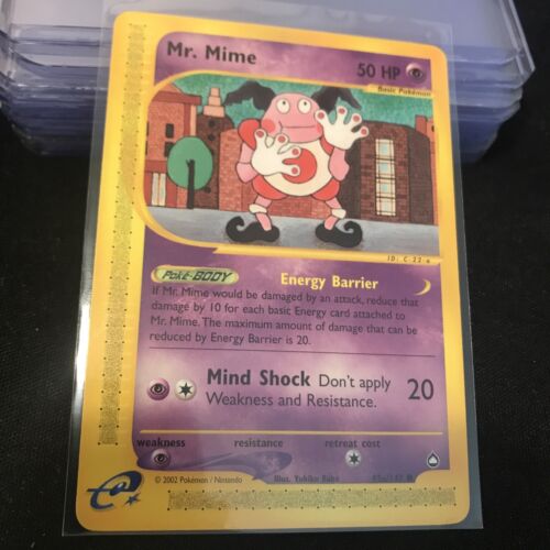 Mr. Mime 95a/147 2002 Pokemon TCG Aquapolis Near Mint - Picture 2 of 5