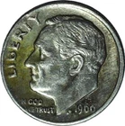 LINCOLN CENT / TONED 1966 ROOSEVELT DIME COMBO MAGICIAN'S COIN - TTMH 280