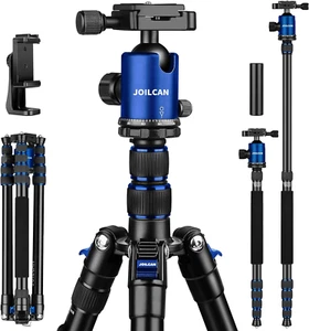 Trépied de 80/85" pour appareils photo & Téléphones, 35 Charger des Lbs, 360° Tête de balle