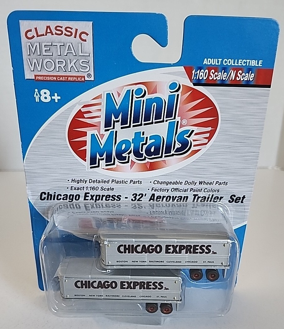 N Scale Classic Metal Works Chicago Express 32' Aerovan eBay