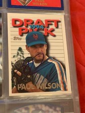 PAUL WILSON AUTOGRAPHED SIGNED 1994 TOPPS DRAFT PICK CARD NEW YORK METS COA