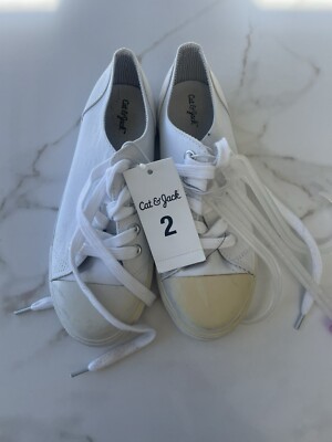 Cat & Jack kids white shoes size 2 Auctions Bargains Deals Sales Casual Style
