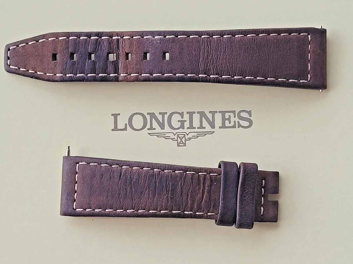 19mm Longines Brown Calf Leather Strap - for Spirit 37mm 