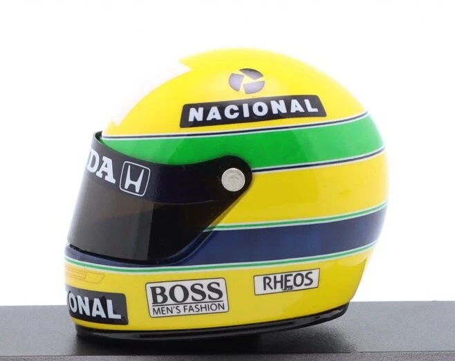 Minichamps Helmet 1990 World Champion - Ayrton Senna 1/8 Scale - Image 3 of 4