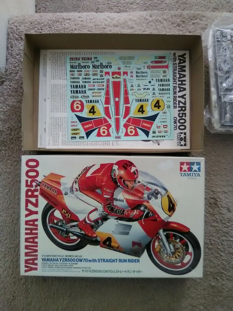 Tamiya 1/12 Yamaha yzr 500 (0w70) motorcycle model kit w Tamiya 1/12 Yamaha yzr 500 (0w70) motorcycle model kit w
