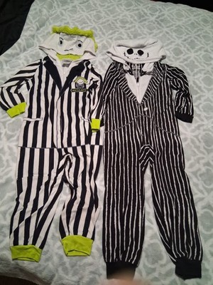 Toddler 4/5 Nightmare Before Christmas & Beetlejuice Halloween Pajamas