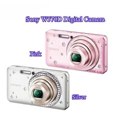 Sony Cyber Shot DSC-W570D Digital Camera 16.1 MP 5x Optical Zoom Blink Detection