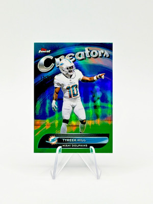 TYREEK HILL 2025 Topps Finest Creators #CR-19 Green Refractor 13/75