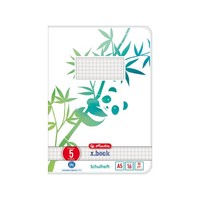 Herlitz Schulheft A5 Greenline 16 Blatt Lineatur 05 Panda
