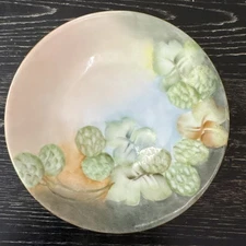 Favorite Bavaria, German Porcelain Gold Rim 6” Plate, HP, Artist Signed, PO-VG++