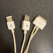 Apple iPod 30Pin Doc Connector to USB 2.0 + FireWire Y Split Genuine Retro