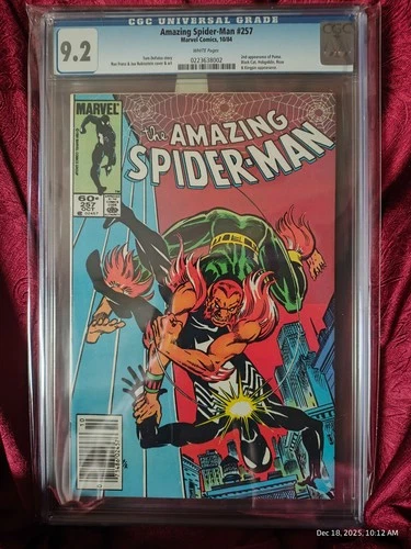 CGC 9.2 Amazing Spider-Man #257 (Marvel Comics, October 1984) White pages