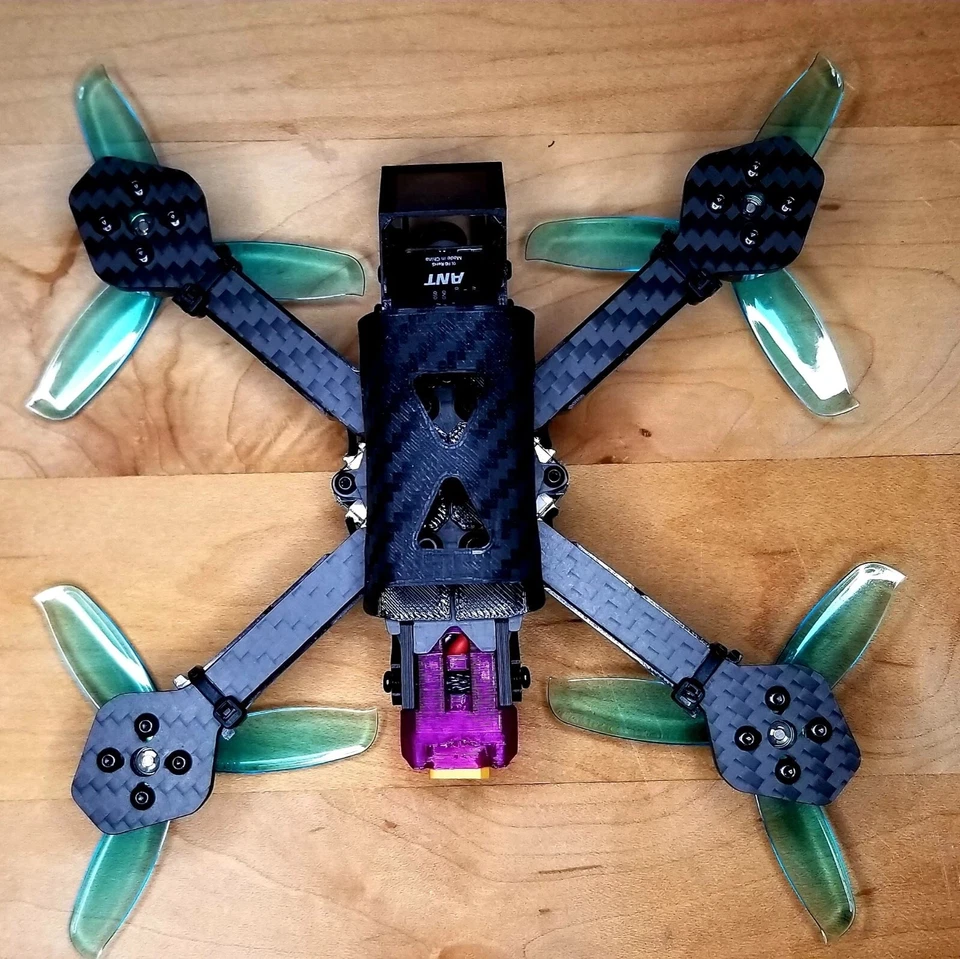 NEW- Custom Built 533 Tiny Trainer 3 inch 4s FPV Race Drone - Image 3 of 4