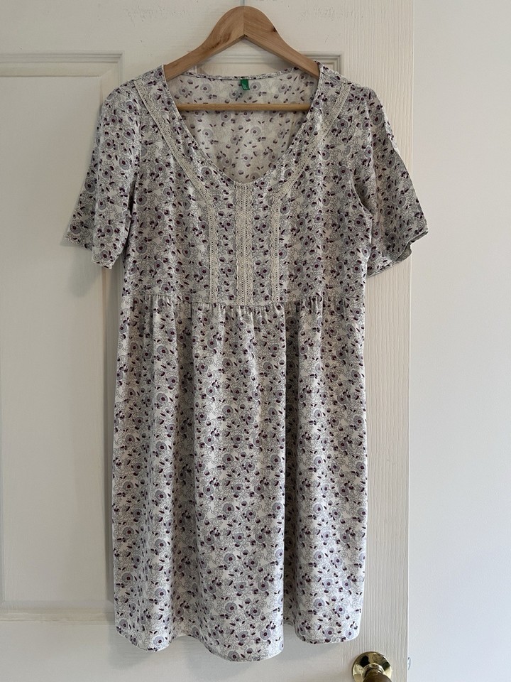 United Colours Of Benetton Size Small Floral Vintage Baby Doll Dress