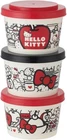 Sanrio Hello Kitty Storage Containers, Set of 3, 240ml, Made in Japan, SIJ3-A
