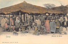 Congo Kinshasa - BOMA - The market - Publ. Nels Série 14 N. 69 aquarellée - - Co