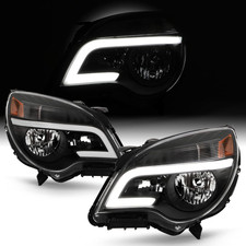 - Fits 2010-2017 Chevy Equinox LT/LS LED Tube Running Projector Black Headligh
