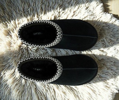 New in Original Box  100% UGG Braid Tasman II Women's Shoes Slippers Black