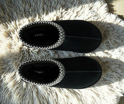 #ad #ad New in Original Box 100% UGG Braid Tasman II Women#x27;s Shoes Slippers Black $100.00