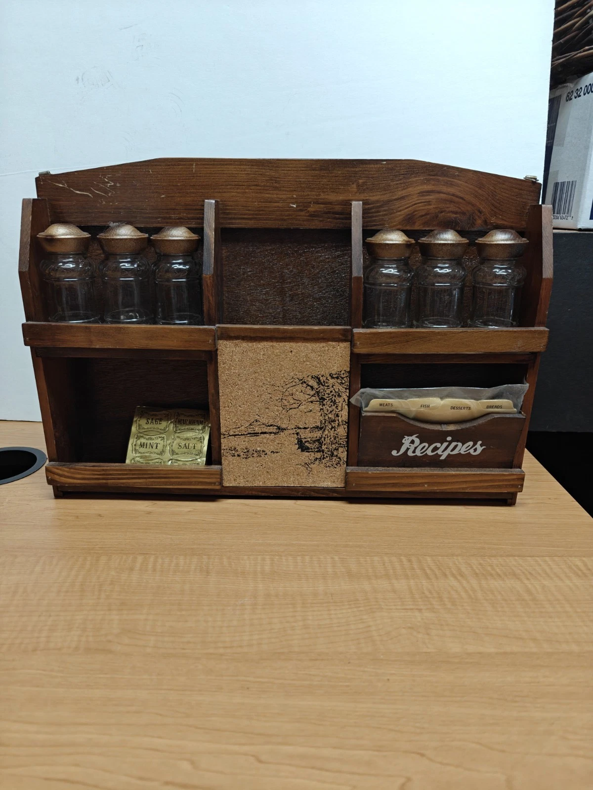 Vintage Wooden Wall Shelf Spice Rack Organizer Rustic Farmhouse Hanging Display
Opens in a new windo