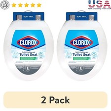 Antimicrobial Elongated Toilet Seat Soft Cushioned Foam For Comfort Easy Clean