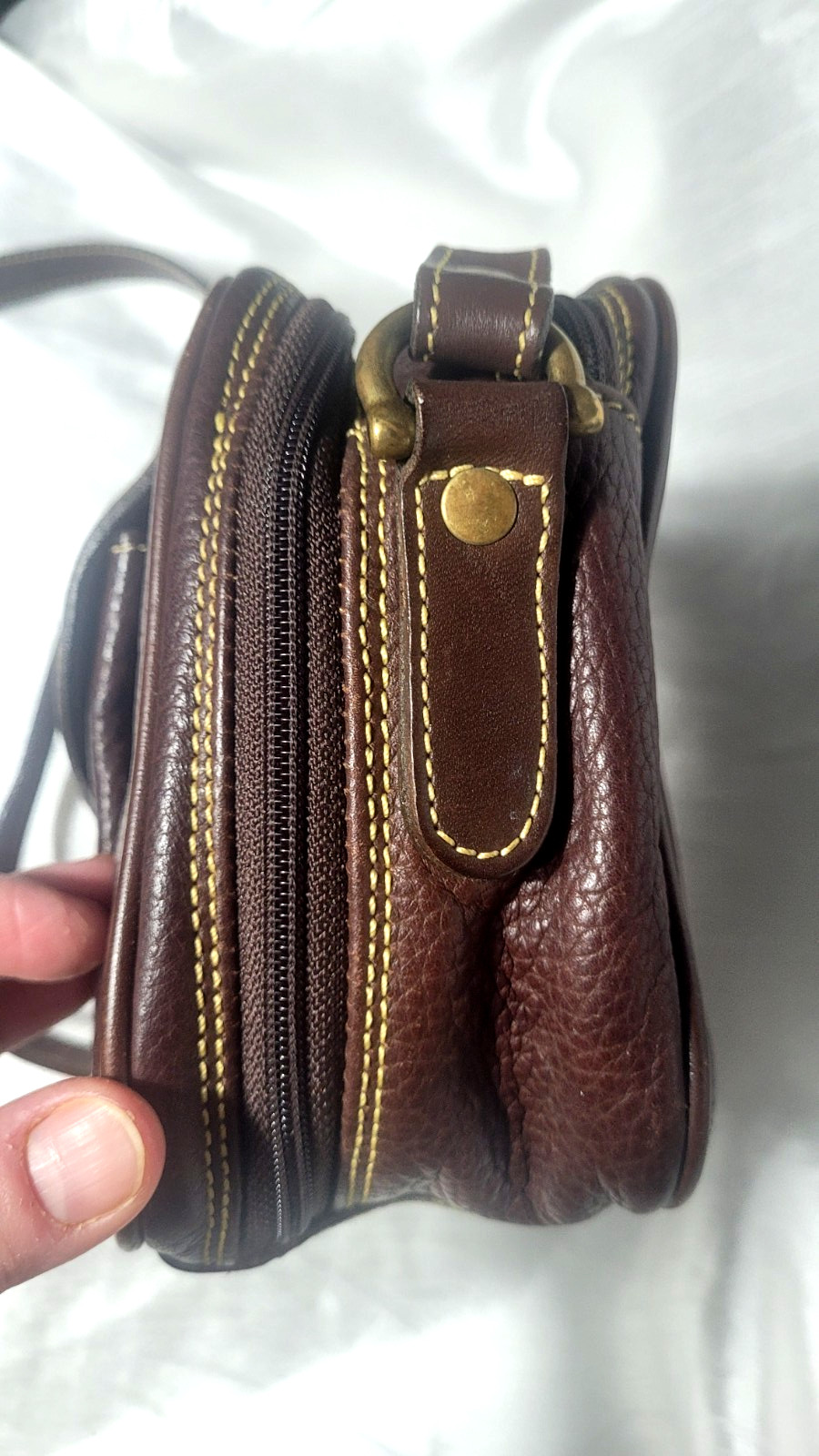 Mark Cross Country Crossbody Messenger Traveling Bag Men Fashion Genuine Leather