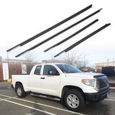 Weatherstrip Window Molding Trim Compatible with 2007-2020 Tundra Double Cab