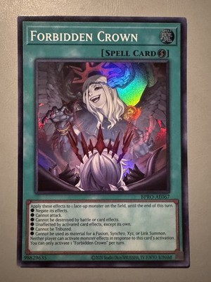 YUGIOH FORBIDDEN CROWN (SPELL) ASIA ENGLISH EDITION BPRO-AE067 SUPER RARE |  eBay
