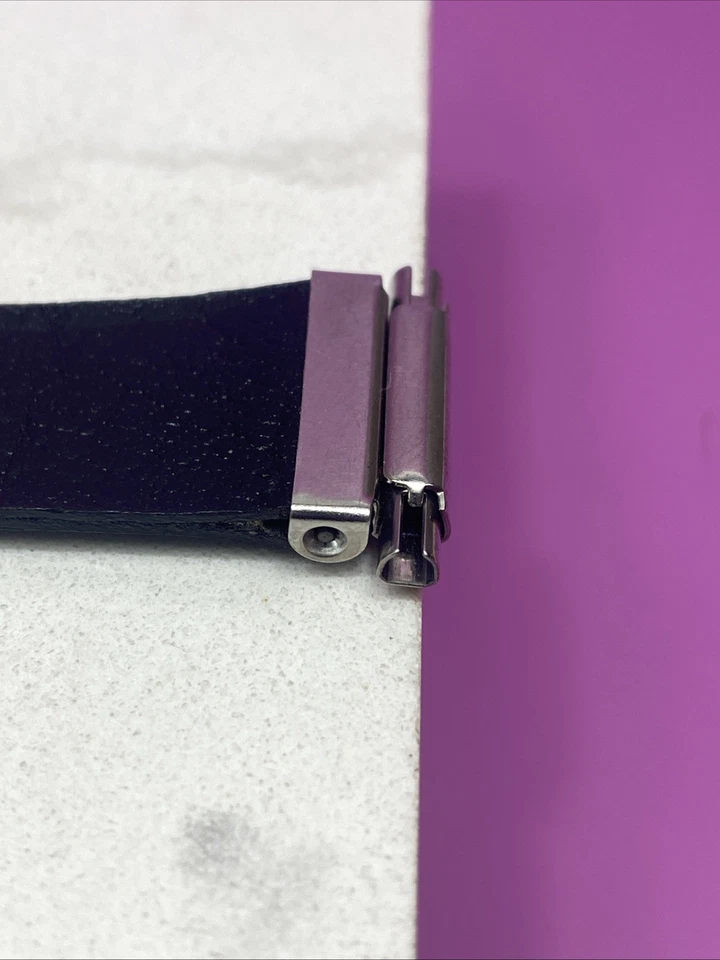 Brite Vintage Unused Leather Watch Band Silver Tone Buckle & Lugs 10mm-13mm - Image 2 of 4