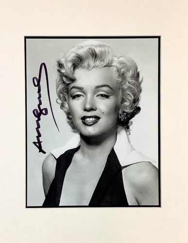 Andy Warhol - Marilyn Monroe - Hand Signed 11x14 Inch Matted Print Frame Ready - Picture 3 of 9