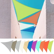 11Ft/20Ft/25Ft 97% UV Block Triangle Sun Shade Sail Canopy Outdoor Patio Pool