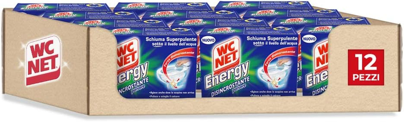 Energy WC Net Polvere: Lo Sbiancante WC Definitivo con Schiuma Attiva