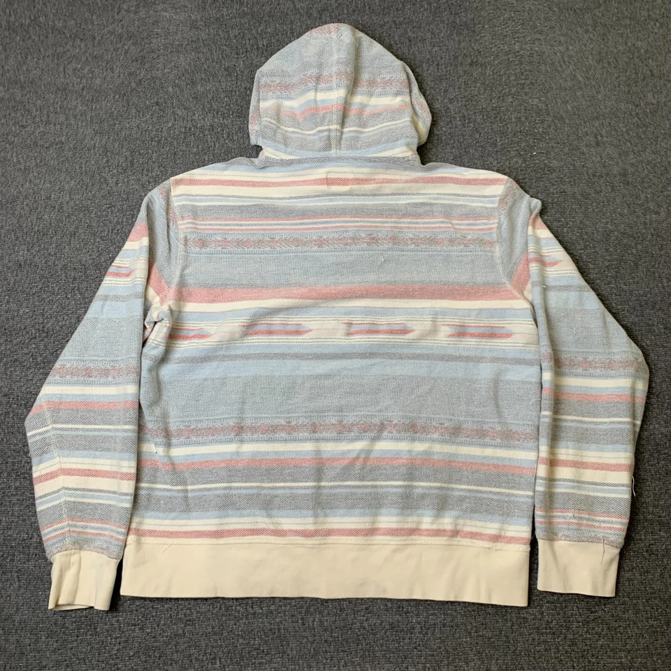 Sudadera con Capucha Faherty Byron Bay Para Hombres XL Azul Azteca Pullover Algodón Orgánico Sudadera Foto 4 de 4