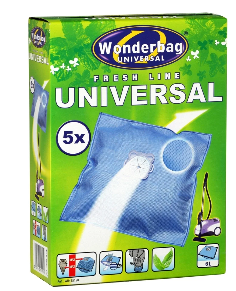 Wonderbag WB415120 - 5 Sacs aspirateur Fresh Line pour Rowenta et autres - Photo 1/1