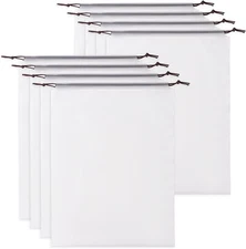 8x Hoewina Transparent Shoe Bags 11.8x15.7in Portable Travel Storage Men Women