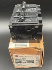 (2) Eaton Cutler-Hammer BR215 Tandem Circuit Breakers 15 AMP 2 Pole BR 120/240 V