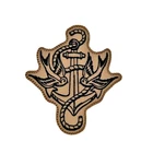 Anchor & Swallows Sailing Iron On Patch Embroidered Fabric Tattoo Patch
