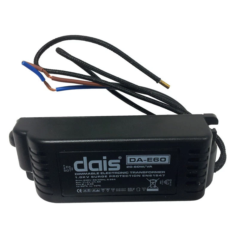 Aurora Enlite DA-E60 20-60W/VA Dimmable Electronic Transformer