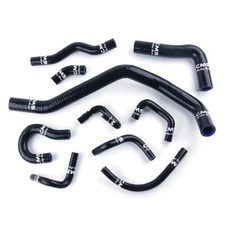 Black Silicone Coolant Radiator Hose Kit for 88-91 Honda Civic CRX D15 D16 EE ED