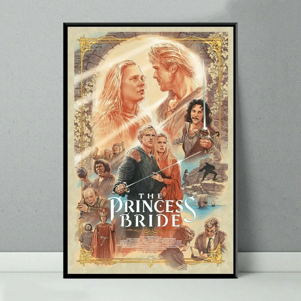 Póster de la película 1987 The Princess Bride póster de sala de estar sin marco 24" x 36" Foto 2 de 4