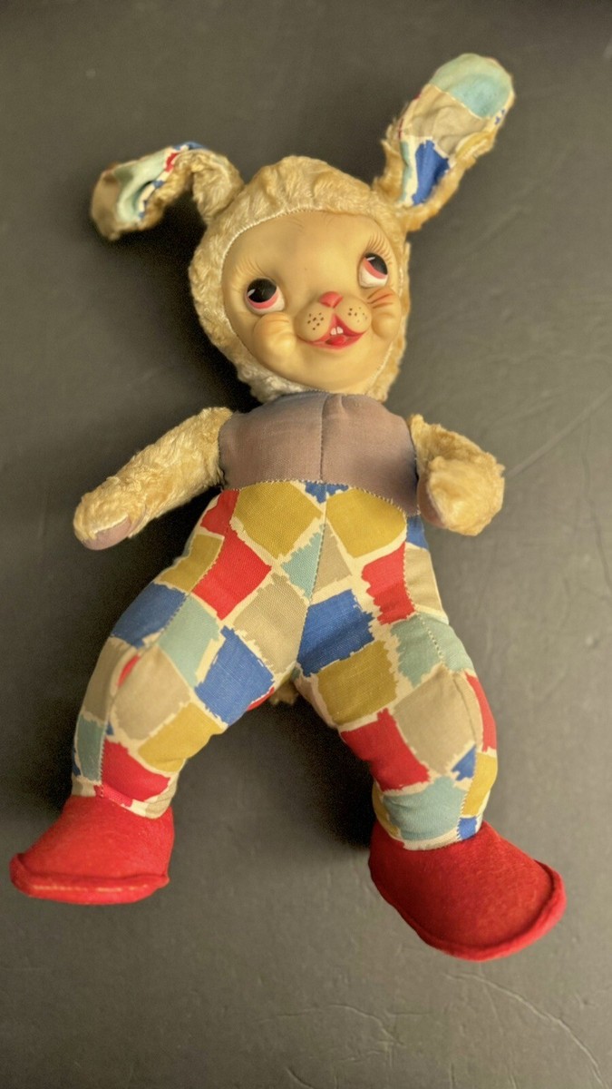 値下げ！1940s  VINTAGE  RABBITS  RUBBER DOLL 値下げ！1940s VINTAGE RABBITS RUBBER DOLL Rubber Face Bunny