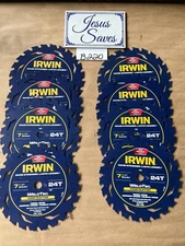 8- Irwin WeldTec Circular Saw Blade Framing Ripping 7-1/4" 24T       B220