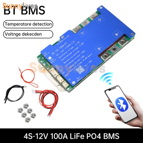 4S 8S 100A 200A Smart Bluetooth BMS APP LiFePO4 Battery Balance Protection Board - Picture 25 of 32